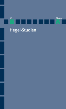 Hegel-Studien Band 37 Hegel-Studien Band 37