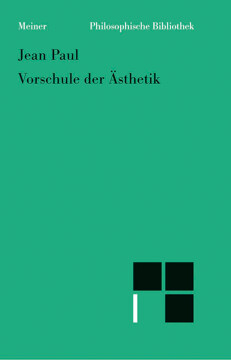 Vorschule der Ästhetik Vorschule der Ästhetik