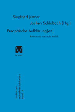 Europäische Aufklärung(en) Europäische Aufklärung(en)