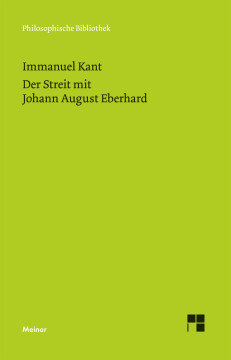 Der Streit mit Johann August Eberhard Der Streit mit Johann August Eberhard