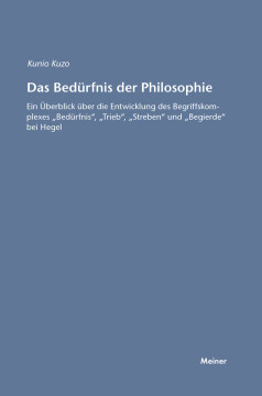 Das Bedürfnis der Philosophie Das Bedürfnis der Philosophie