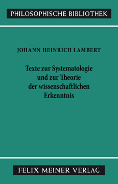 Texte zur Systematologie und zur Theorie der wissenschaftlichen Erkenntnis Texte zur Systematologie und zur Theorie der wissenschaftlichen Erkenntnis