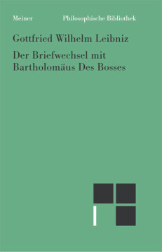 Der Briefwechsel mit Bartholomäus Des Bosses Der Briefwechsel mit Bartholomäus Des Bosses