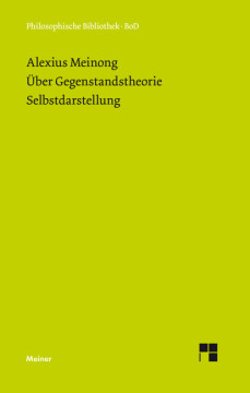 Über Gegenstandstheorie. Selbstdarstellung Über Gegenstandstheorie. Selbstdarstellung