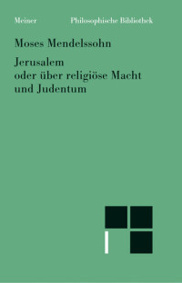 Jerusalem oder über religiöse Macht und Judentum