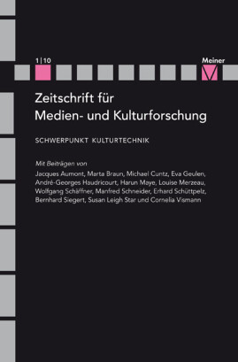 ZMK Zeitschrift für Medien- und Kulturforschung 1/1/2010: Kulturtechnik