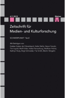 ZMK Zeitschrift für Medien- und Kulturforschung 6/1/2015: Textil