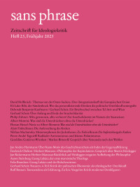 sans phrase. Zeitschrift für Ideologiekritik