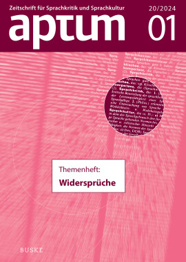 Aptum, Zeitschrift für Sprachkritik und Sprachkultur