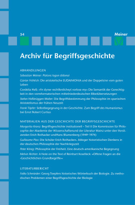 Archiv für Begriffsgeschichte. Band 54