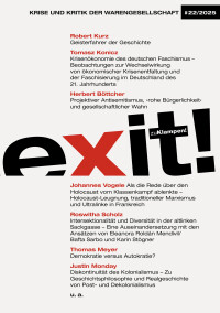 Exit! Krise und Kritik der Warengesellschaft. Jahrgang 22, Heft 22