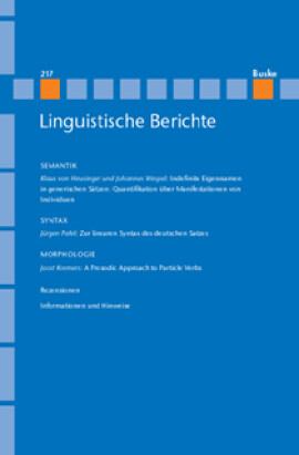 Linguistische Berichte Heft 217
