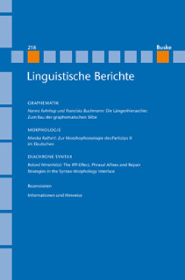 Linguistische Berichte Heft 218