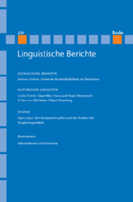 Linguistische Berichte Heft 220