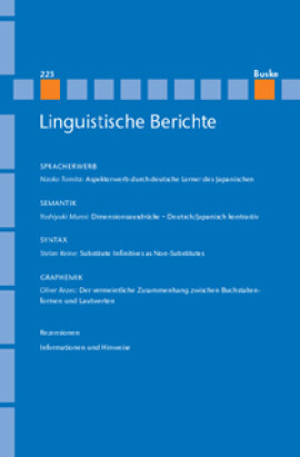 Linguistische Berichte Heft 223