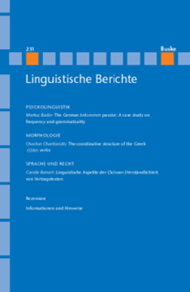 Linguistische Berichte Heft 231