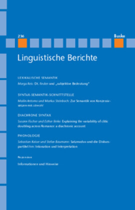 Linguistische Berichte Heft 236