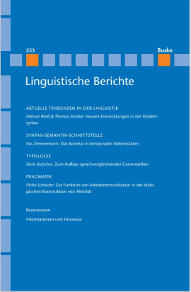 Linguistische Berichte Heft 253
