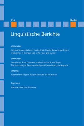 Linguistische Berichte Heft 255