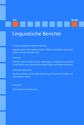 Linguistische Berichte Heft 256