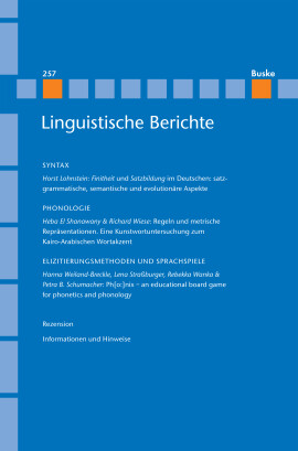 Linguistische Berichte Heft 257