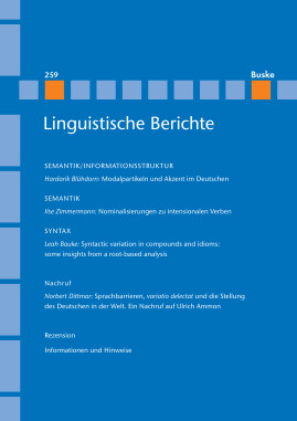 Linguistische Berichte Heft 259