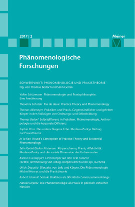 Phänomenologische Forschungen 2017-2