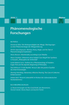 Phänomenologische Forschungen 2018-1