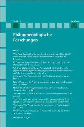 Phänomenologische Forschungen 2019-1