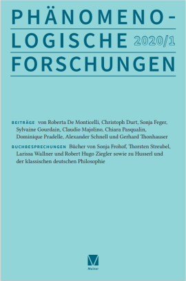 Phänomenologische Forschungen 2020-1