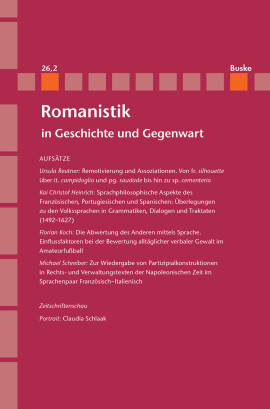 Romanistik in Geschichte und Gegenwart 26,2