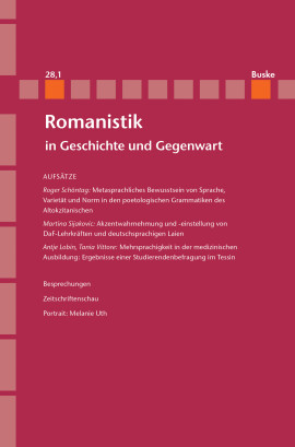 Romanistik in Geschichte und Gegenwart (RomGG)