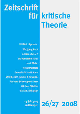 Zeitschrift für kritische Theorie, Heft 26/27: 14. Jahrgang (2008)