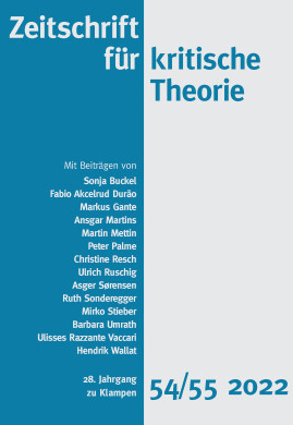 Zeitschrift für kritische Theorie, Heft 54/55: 28. Jahrgang (2022)