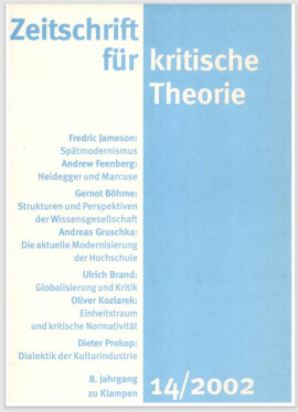 Zeitschrift für kritische Theorie, Heft 14: 8. Jahrgang (2002)